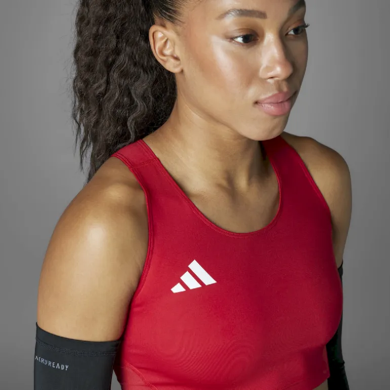 adidas Adizero Essentials Running Crop Top - Brassière de sport femme