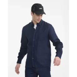 Aigle Chemise en lin à manches longues - Chemise homme
