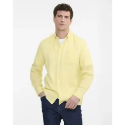Aigle Chemise en lin à manches longues - Chemise homme