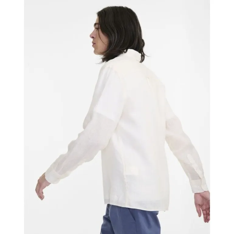 Aigle Chemise en lin à manches longues - Chemise homme