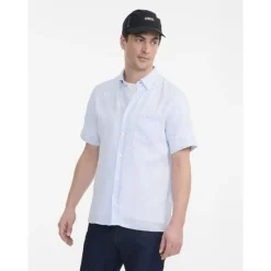 Aigle Chemise Lin Manches Courtes - Chemise homme