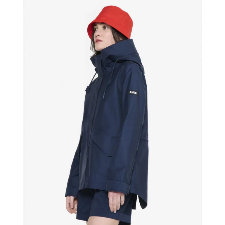 Aigle MTD Mid Length Hooded Parka - Veste imperméable femme