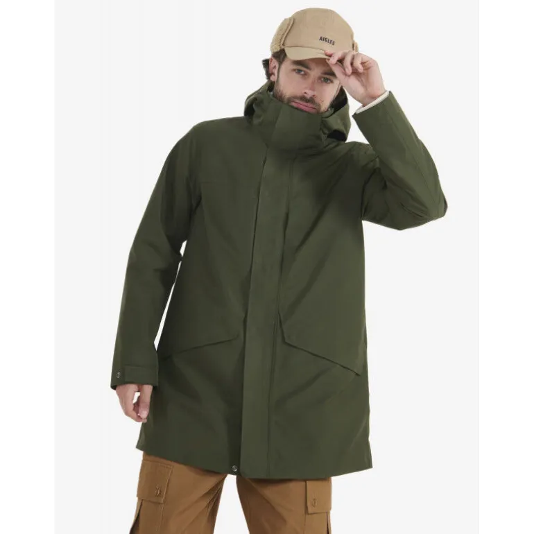 Aigle Parka Longue Gore-Tex 2 Couches Capuche - Parka homme