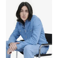 Aigle Surchemise denim avec manches longues - Chemise homme