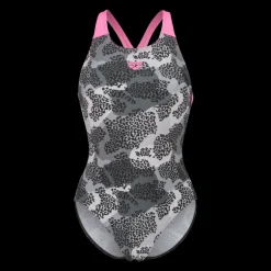 Arena Camo Swimsuit V Back L - Maillot de bain natation femme