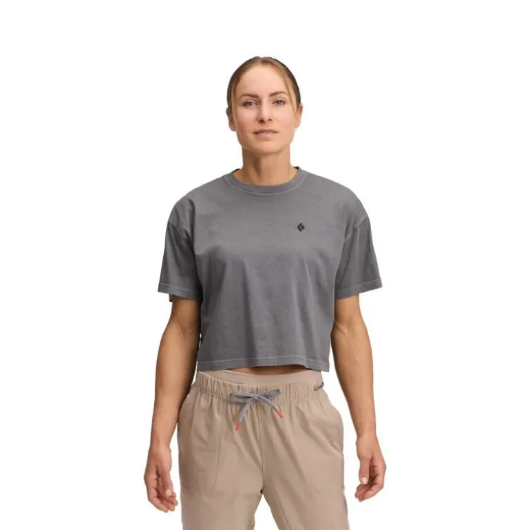 Black Diamond Diamond Crop SS Tee - T-shirt femme