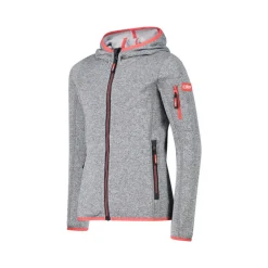CMP Girl's hooded sweatshirt in Knit-Tech fleece - Polaire enfant