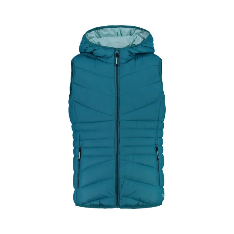 CMP Girl's water-repellent vest with padding - Doudoune sans manches enfant