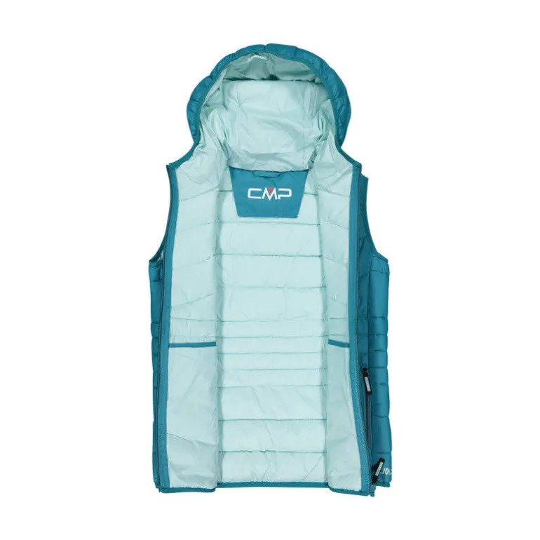 CMP Girl's water-repellent vest with padding - Doudoune sans manches enfant