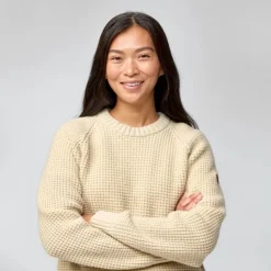 Fjällräven Övik Waffle Knit - Pull en laine mérinos femme