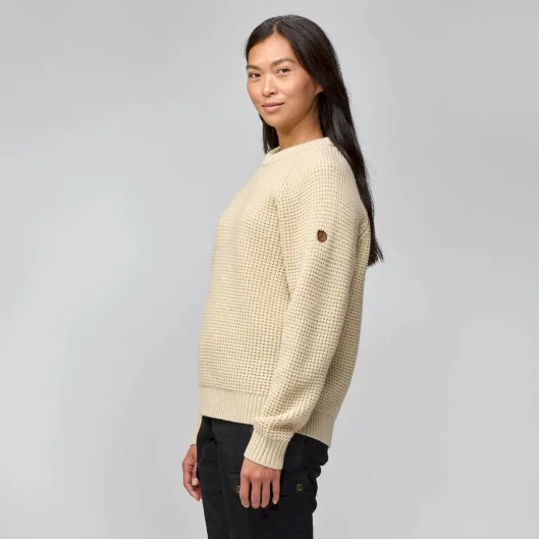 Fjällräven Övik Waffle Knit - Pull en laine mérinos femme