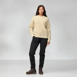 Fjällräven Övik Waffle Knit - Pull en laine mérinos femme