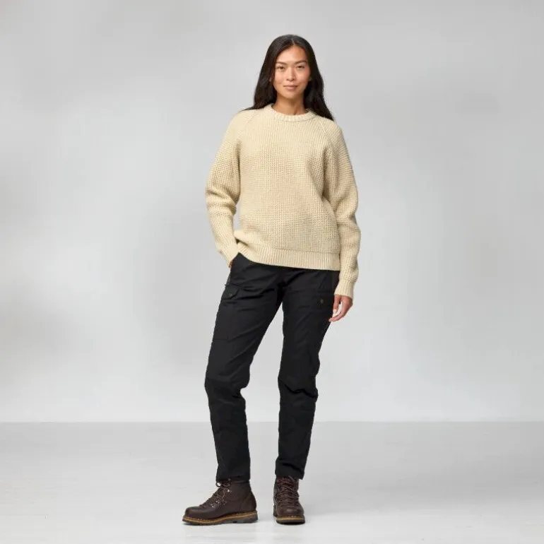 Fjällräven Övik Waffle Knit - Pull en laine mérinos femme