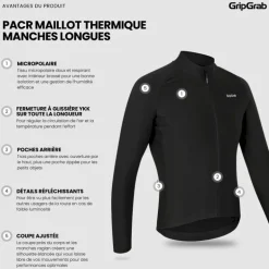 GripGrab PACR Thermal Long Sleeve Jersey - Maillot vélo homme