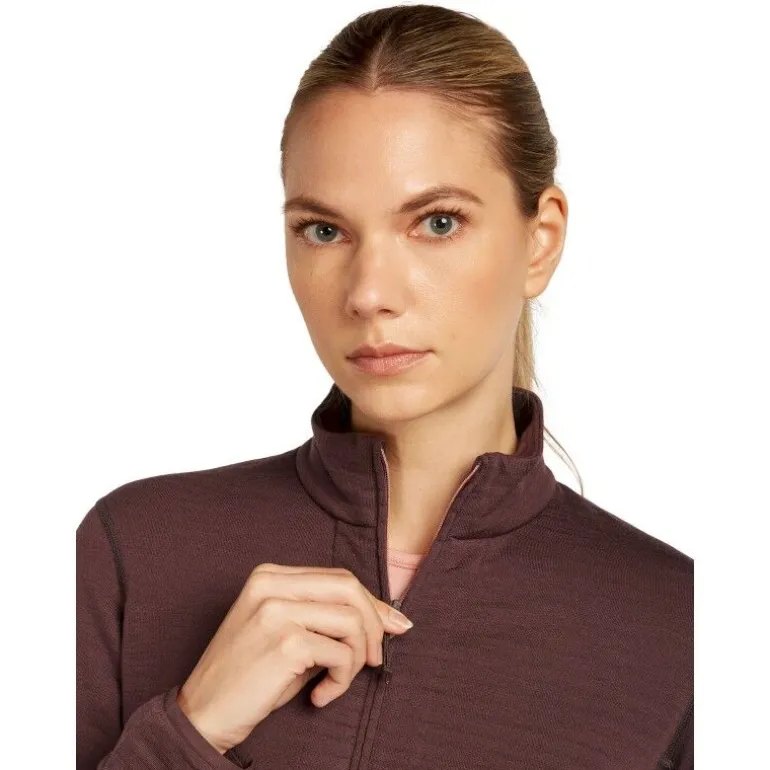 icebreaker 400 RealFleece Descender LS Zip - Polaire en laine mérinos femme
