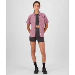 Mons Royale AT Merino Short Sleeve Shirt - Chemise en laine mérinos femme