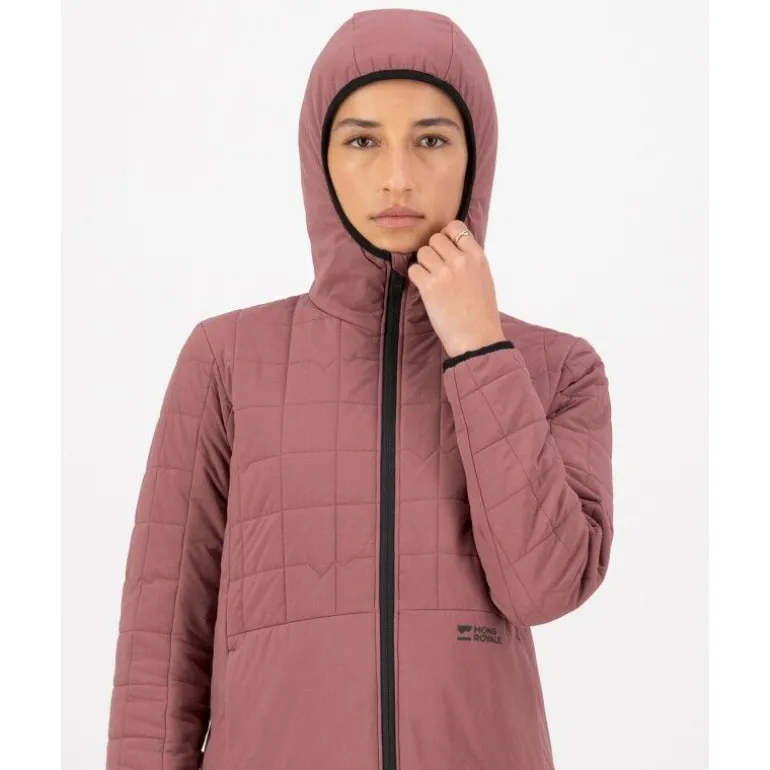 Mons Royale Canyon Merino Insulated Hooded Jacket - Doudoune en laine mérinos femme