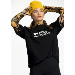 Mons royale Icon Relaxed Tee - T-shirt en laine mérinos femme