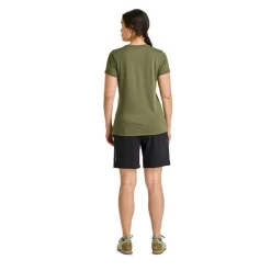 Ortovox 120 Cool Tec Mountain Stripe TS - T-shirt en laine mérinos femme