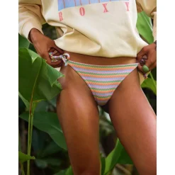 Roxy Wavy Stripe Cheeky Tie Side - Bas de bikini femme