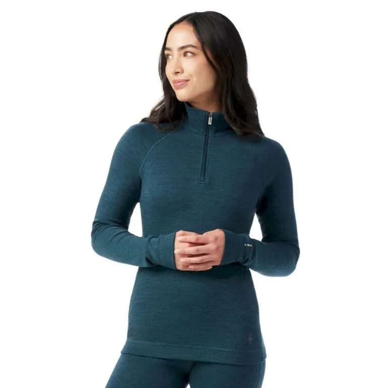 Smartwool Classic Thermal Merino Base Layer 1/4 Zip - Maillot thermique laine mérinos femme