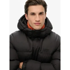 Superdry Black Puffer Jacket - Doudoune homme