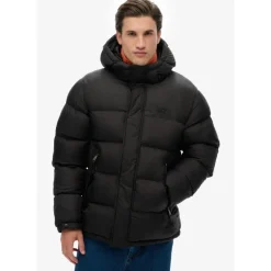 Superdry Black Puffer Jacket - Doudoune homme