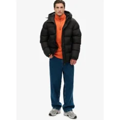 Superdry Black Puffer Jacket - Doudoune homme
