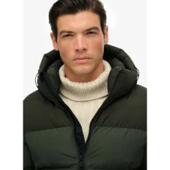 Superdry Colourblock Hooded Puffer Jkt - Doudoune homme