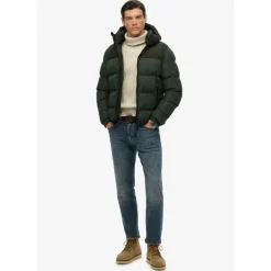 Superdry Colourblock Hooded Puffer Jkt - Doudoune homme