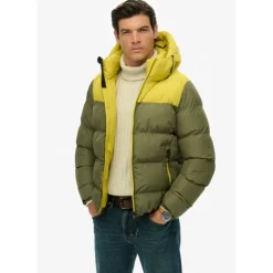 Superdry Colourblock Hooded Puffer Jkt - Doudoune homme