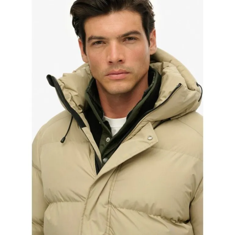 Superdry Hooded Mid Length Sports Puffer - Doudoune homme