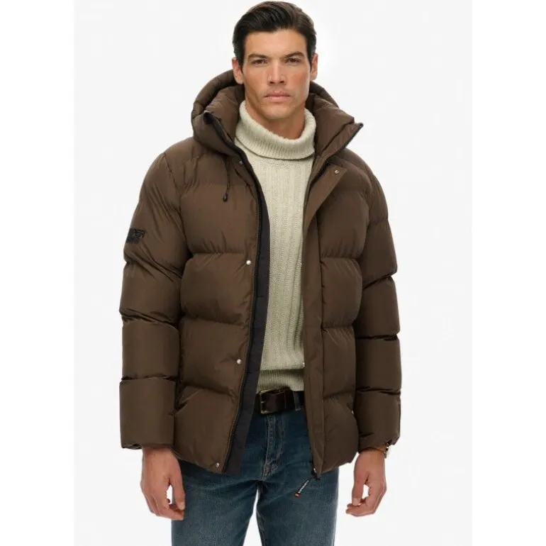 Superdry Hooded Mid Length Sports Puffer - Doudoune homme