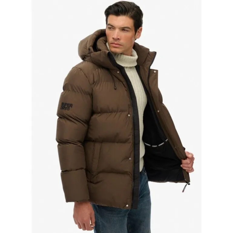 Superdry Hooded Mid Length Sports Puffer - Doudoune homme