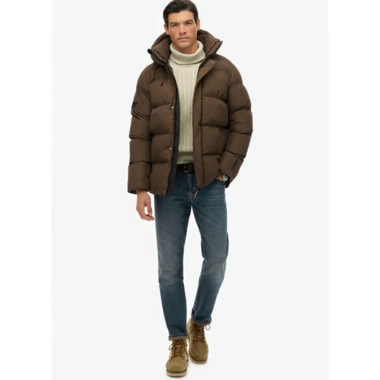 Superdry Hooded Mid Length Sports Puffer - Doudoune homme