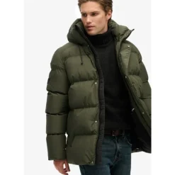Superdry Hooded Mid Length Sports Puffer - Doudoune homme