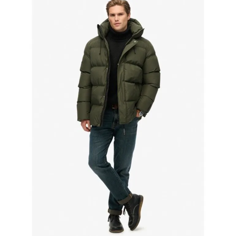Superdry Hooded Mid Length Sports Puffer - Doudoune homme
