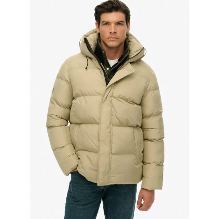 Superdry Hooded Mid Length Sports Puffer - Doudoune homme
