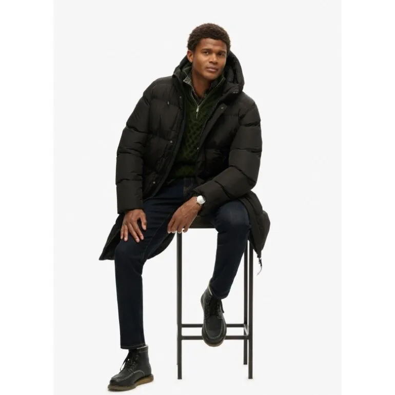 Superdry Hooded Sports Puffer Mid Jkt - Doudoune homme