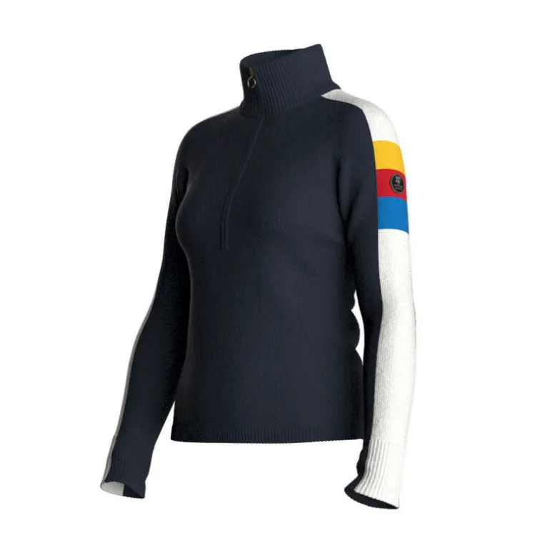 We Norwegians Varden Zip Up - Pull en laine mérinos femme