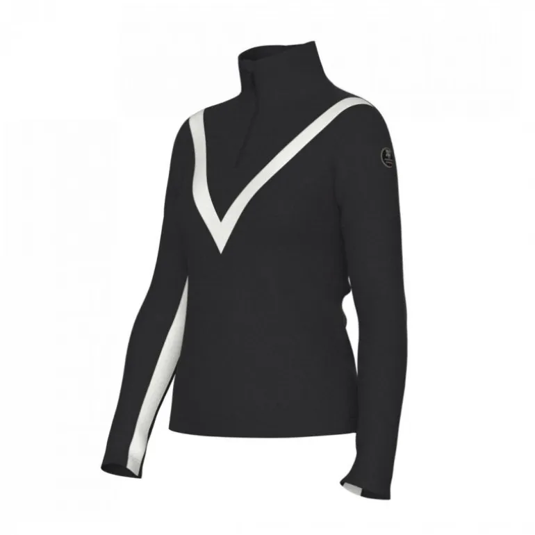 We Norwegians Voss Chevron Zip Up - Pull en laine mérinos femme