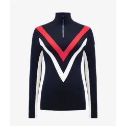 We Norwegians Voss Chevron Zip Up - Pull en laine mérinos femme