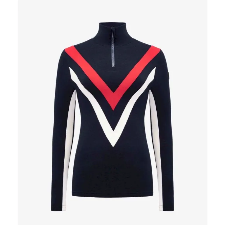 We Norwegians Voss Chevron Zip Up - Pull en laine mérinos femme